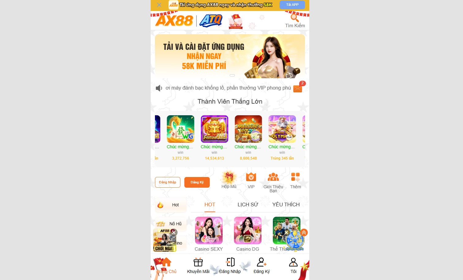 AX88 - Trang Cá Cược Uy Tín Số #1 Thị Trường Châu Á 1 Giao diện chọn game uy tín tại trang chủ ax88